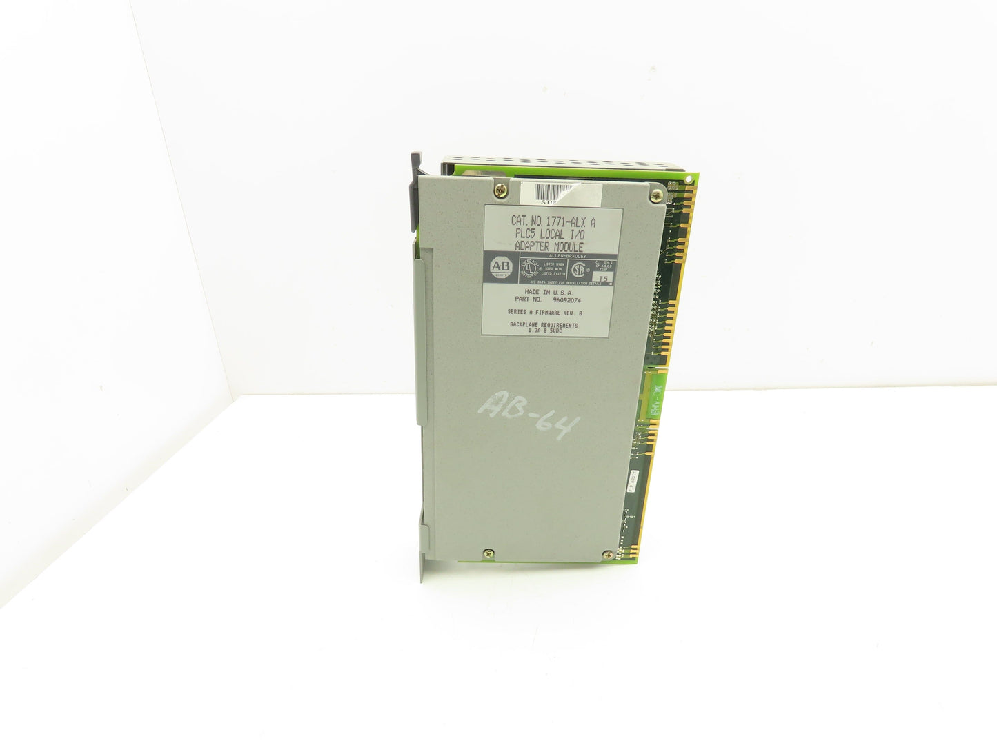 Allen Bradley 1771-ALX PLC Local I/O Adapter Module