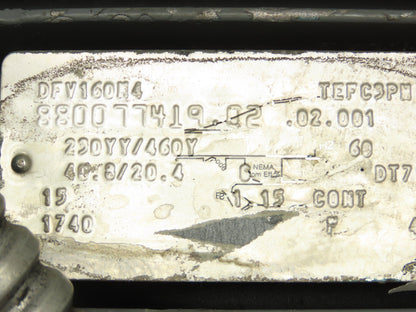 Sew Eurodrive KA77TDV160M4 Gearmotor 15Hp 230/460 3PH 129rpm 13.5:1 Hollow Shaft