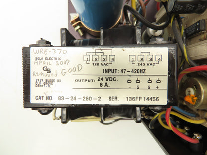 Sola 29400-0600 Power Supply Circuit Board Assembly 24V