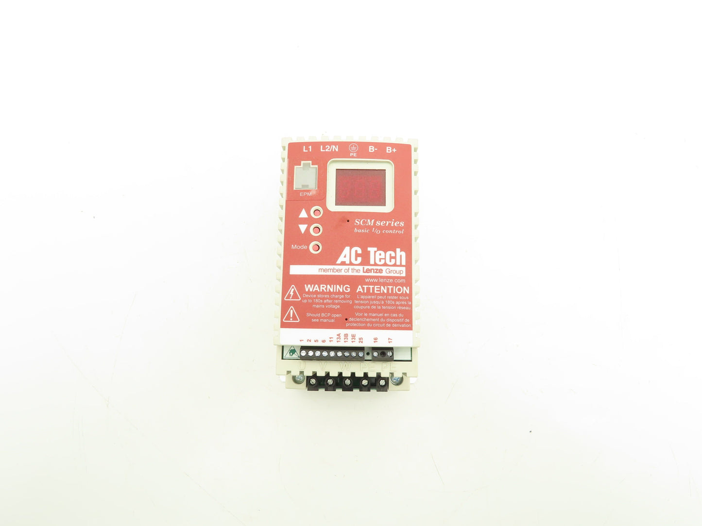 Lenze SM210S AC Tech VFD Variable Frequency Drive 1Hp 0.75kw 240V 1Ph Input