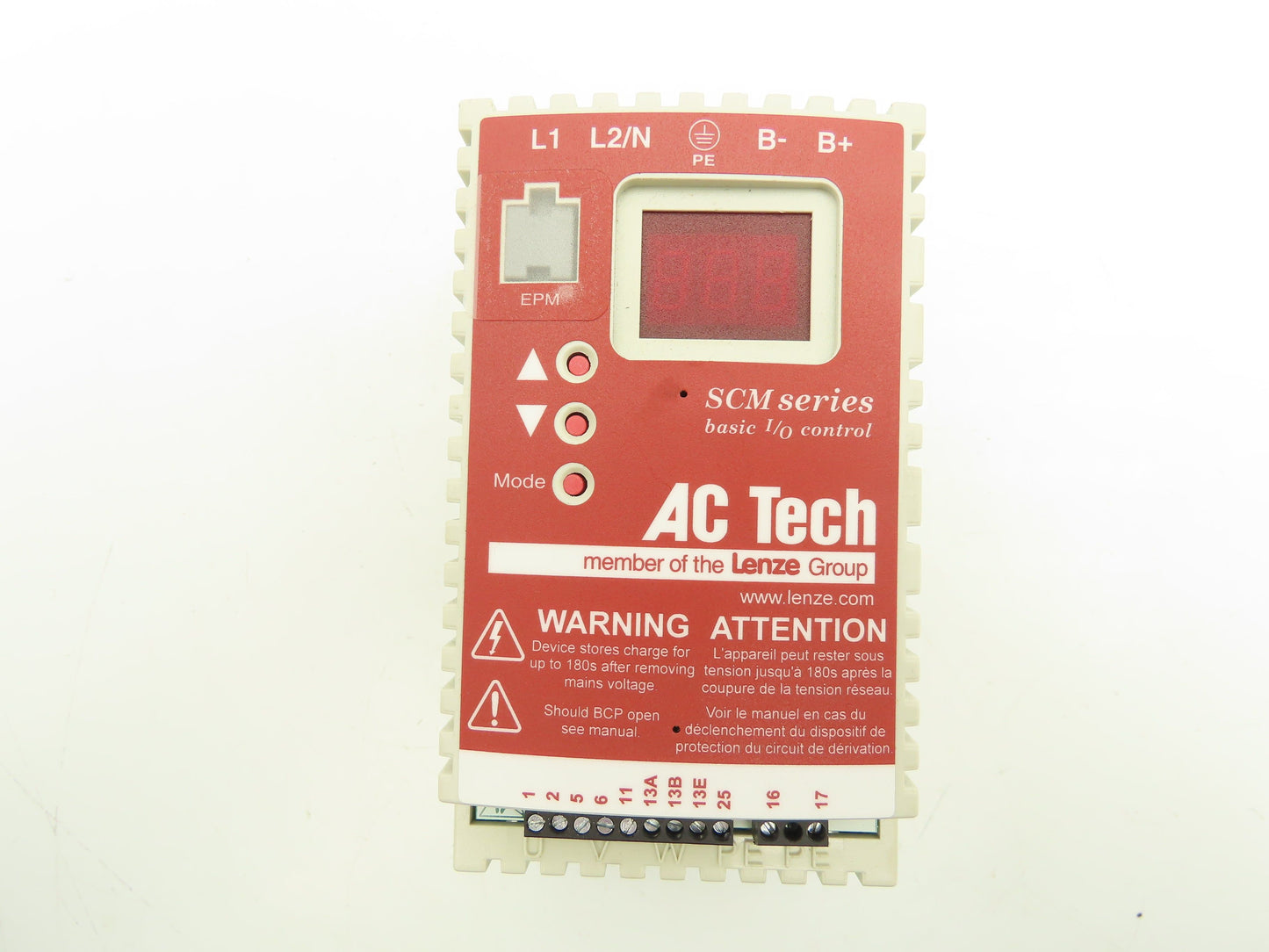 Lenze SM210S AC Tech VFD Variable Frequency Drive 1Hp 0.75kw 240V 1Ph Input