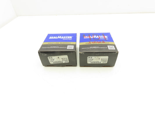 SealMaster ER-25 Setscrew Locking Ball Insert Bearing 1-9/16" Bore Lot of 2