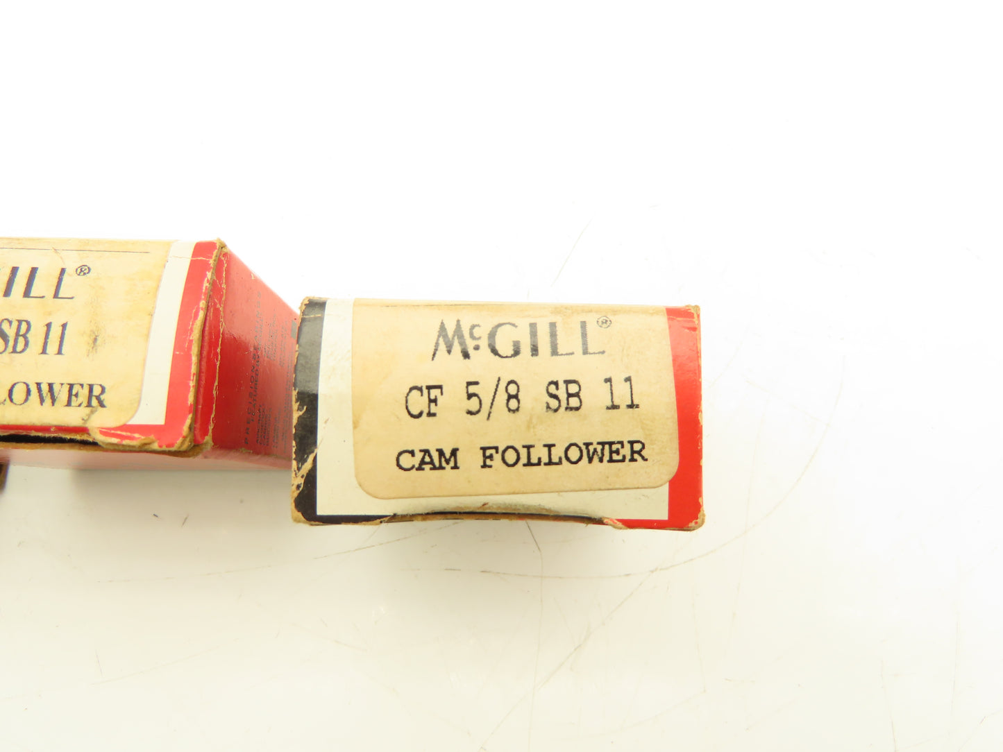 McGill CF-5/8-SB-11 Crowned Cam Follower 5/8" Roller Dia 1/4" Stud Dia Lot of 3