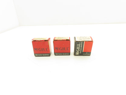 McGill CF-5/8-SB-11 Crowned Cam Follower 5/8" Roller Dia 1/4" Stud Dia Lot of 3