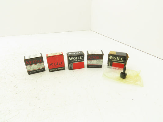 McGill CF 5/8 SB Flat Cam Follower 5/8" Roller Dia 1/4" Stud Dia Lot of 5