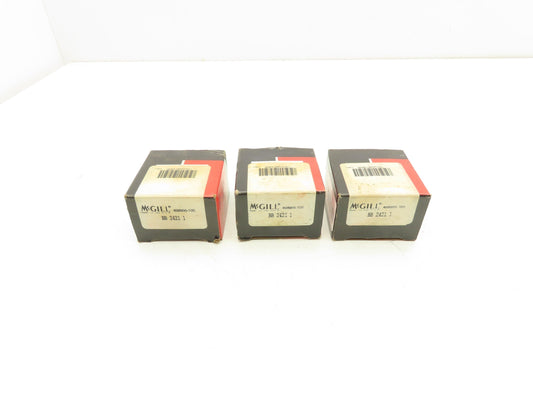 McGill BB-2421-1 Flat Cam Follower 2" Roller Dia. 7/16" Stud Dia. Lot of 3