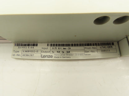 Lenze EMB9352-E Servo Drive Brake Chopper Module 25A