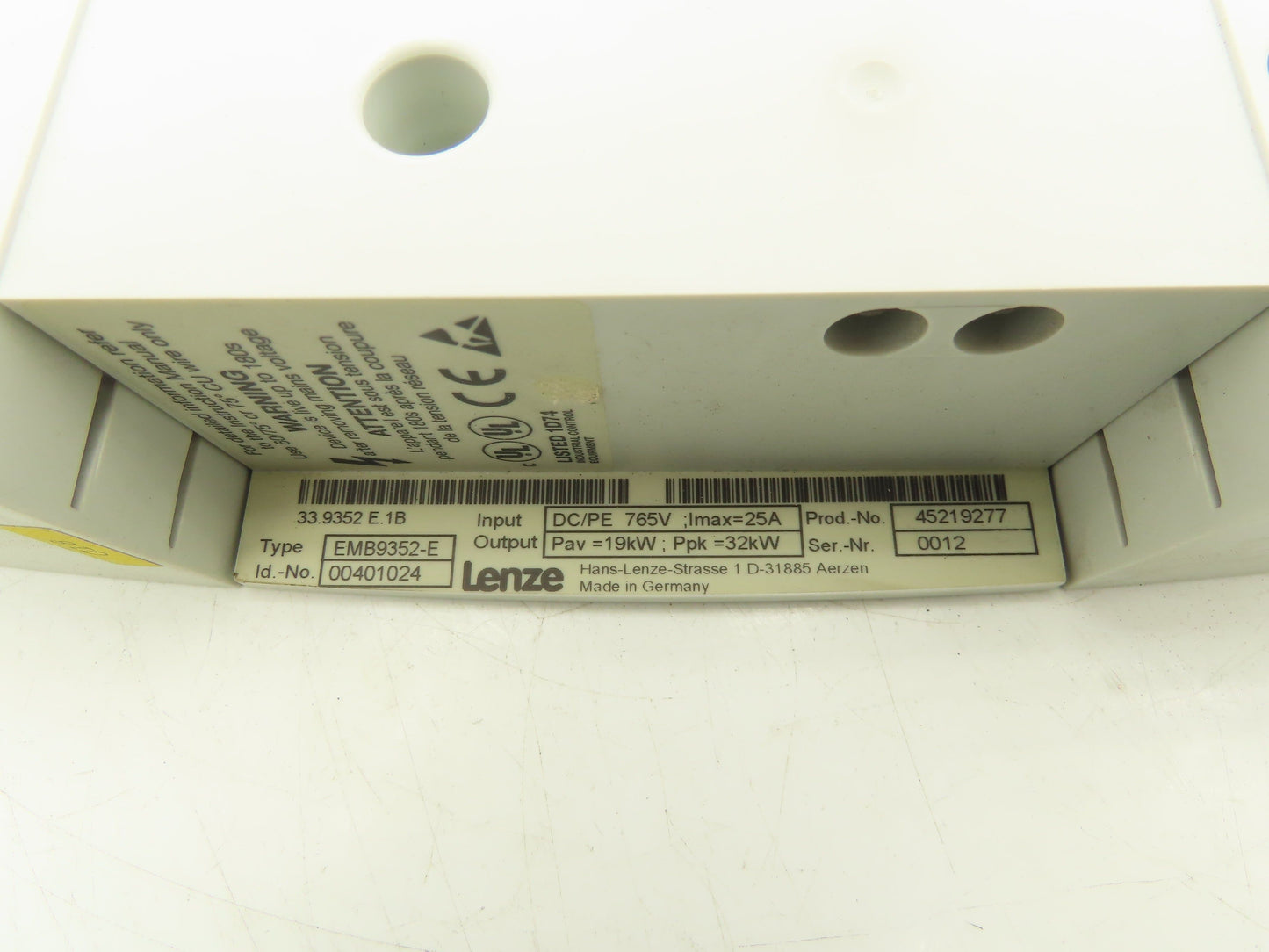 Lenze EMB9352-E Servo Drive Brake Chopper Module 25A