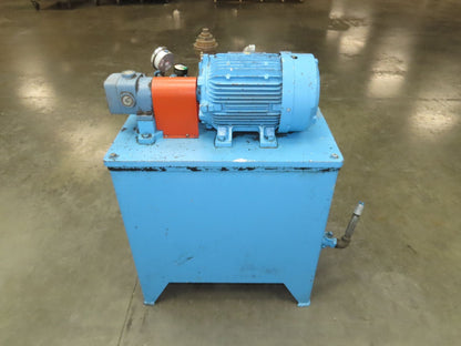 Continental PVR1-8B10-RM Hydraulic Power Unit 20 Gal 9 GPM 1000 PSI 5Hp 460V