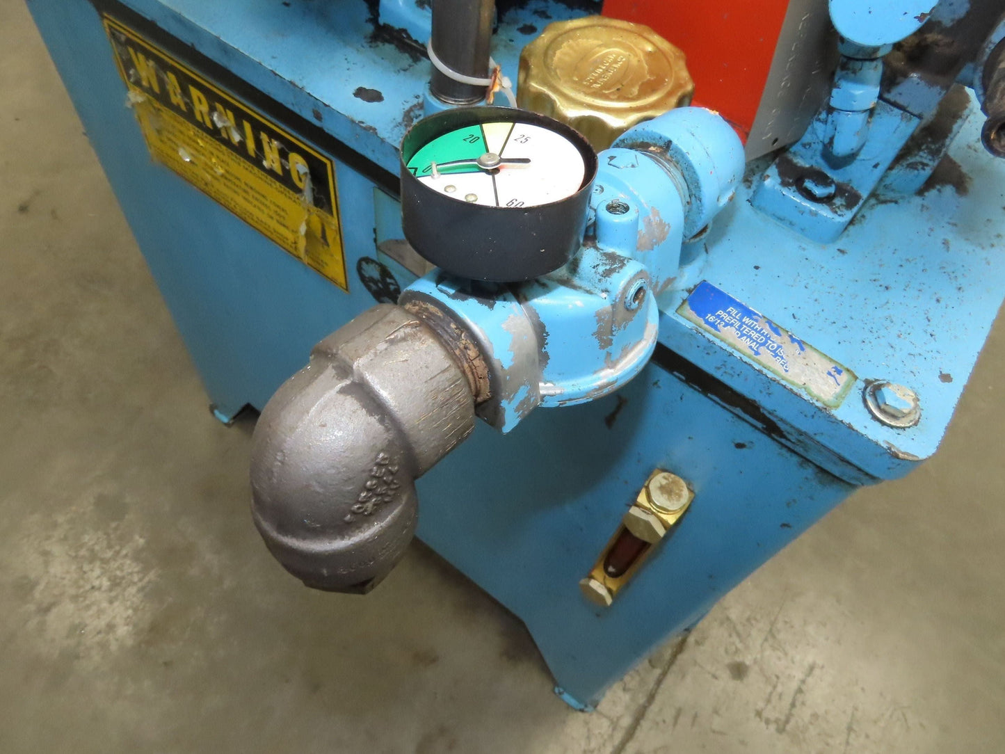 Continental PVR1-8B10-RM Hydraulic Power Unit 20 Gal 9 GPM 1000 PSI 5Hp 460V