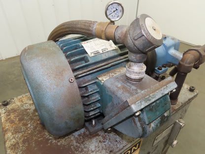 Continental PVR1-8B10-RM Hydraulic Power Unit 20 Gal 9 GPM 1000 PSI 3Hp 460V