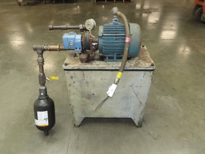Continental PVR1-8B10-RM Hydraulic Power Unit 20 Gal 9 GPM 1000 PSI 3Hp 460V