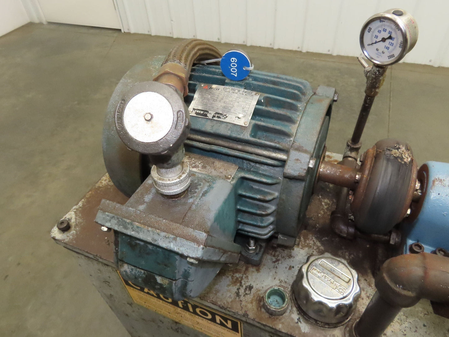 Continental PVR1-8B10-RM Hydraulic Power Unit 20 Gal 9 GPM 1000 PSI 3Hp 460V