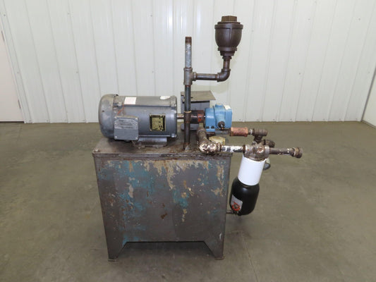 Continental PVR1-8B10-RM Hydraulic Power Unit 20 Gal 9 GPM 1000 PSI 3Hp 460V