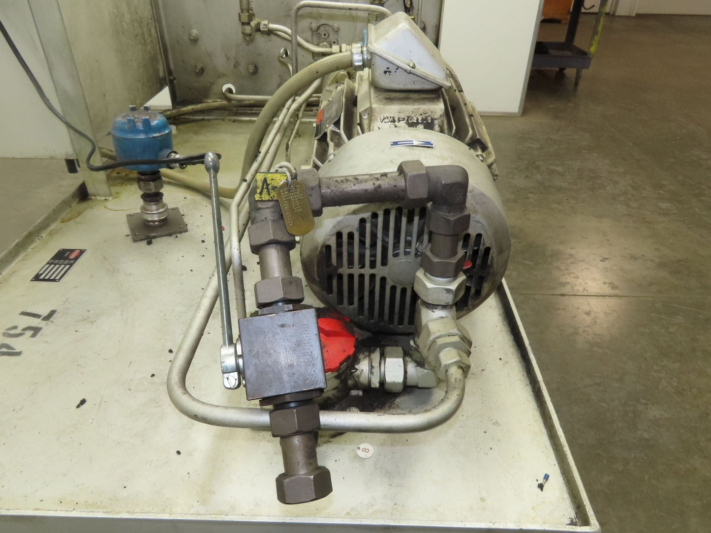 Herion Hydraulic Power Unit 10Hp 120 Gal 4500 PSI Denison Pump PV6-2R1C-C02