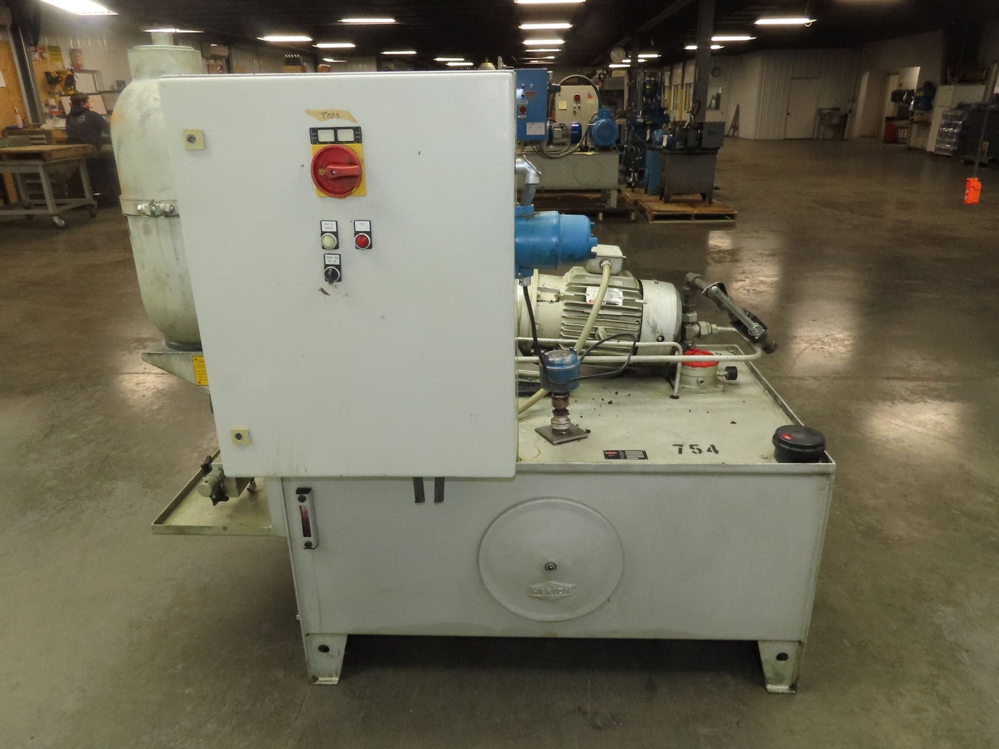 Herion Hydraulic Power Unit 10Hp 120 Gal 4500 PSI Denison Pump PV6-2R1C-C02