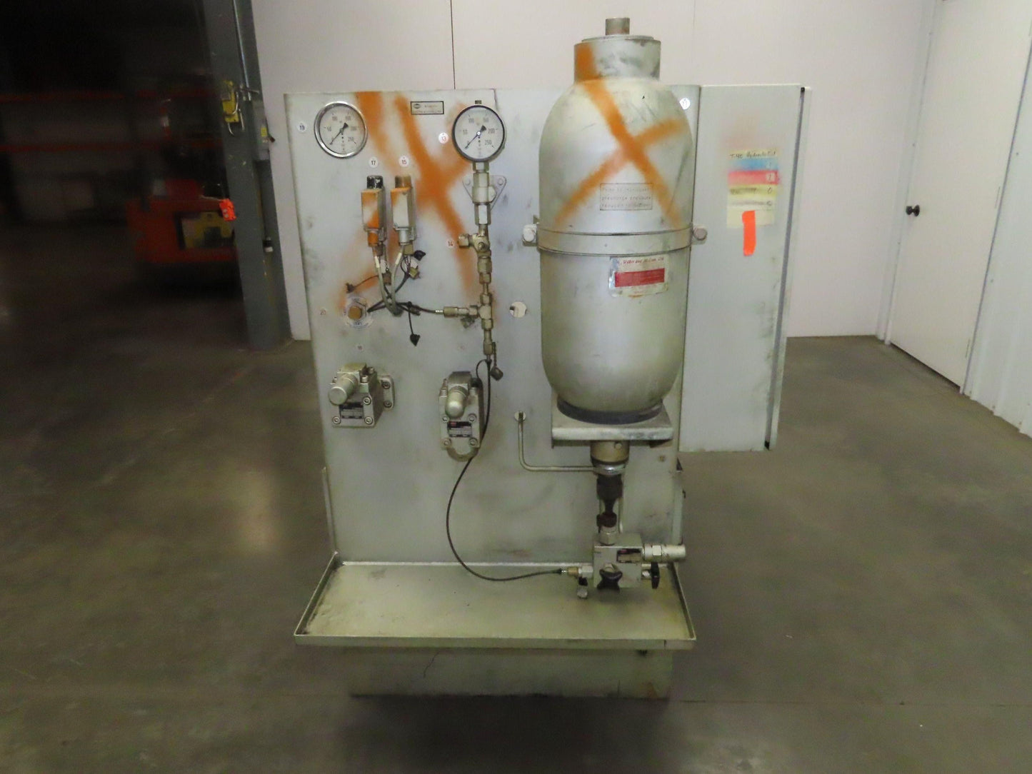 Herion Hydraulic Power Unit 10Hp 120 Gal 4500 PSI Denison Pump PV6-2R1C-C02