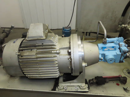 Herion Hydraulic Power Unit 10Hp 120 Gal 4500 PSI Denison Pump PV6-2R1C-C02