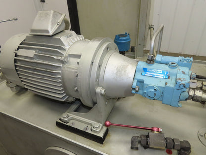 Herion Hydraulic Power Unit 10Hp 120 Gal 4500 PSI Denison Pump PV6-2R1B-C02