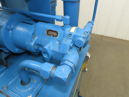 Vickers PVQ10 Hydraulic Power Unit 30 Gal 5 GPM 3000 PSI 2Hp 460V w/Oil Cooler