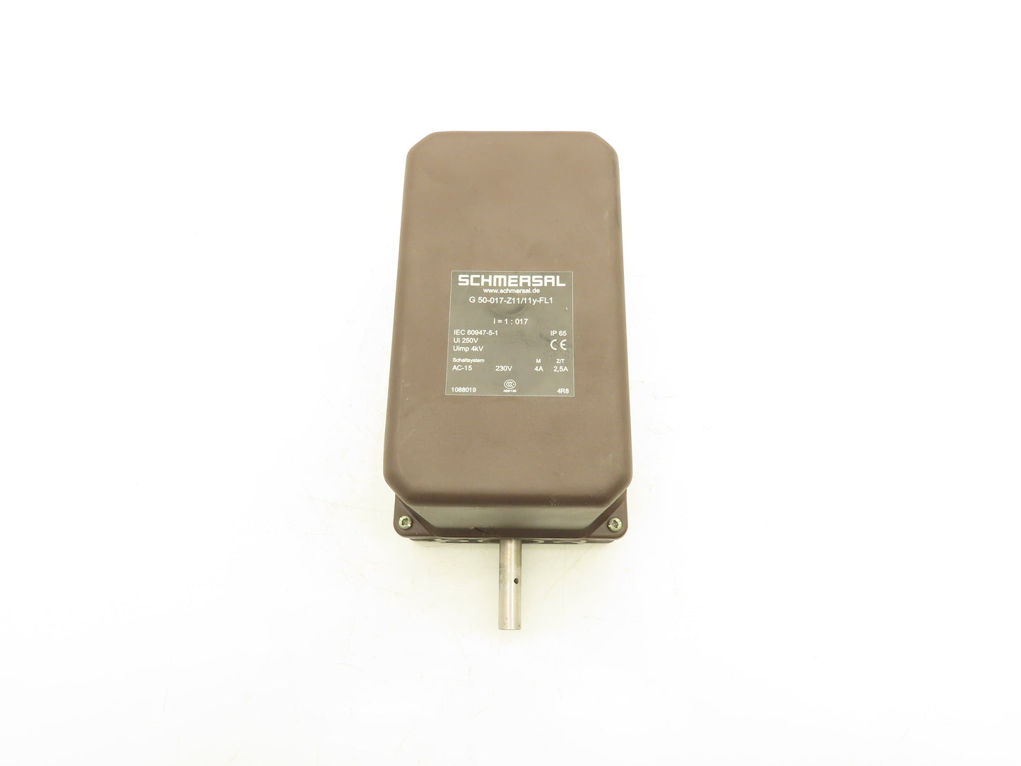 Schmersal G 50-017-Z11/11Y-FL1 Safety Gear-Switch 17:1 Ratio 12mm Shaft 250V