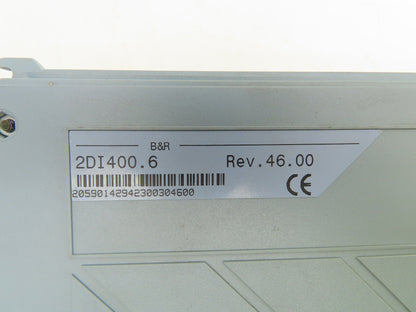 B&R Automation 2DI400.6 Digital Input Module PLC 32 Inputs Rev 46