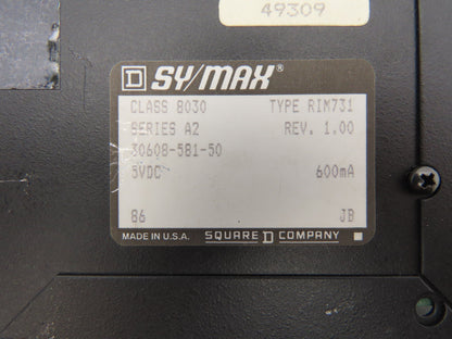 Square D 8030-RIM731 Sy/Max Processor Model Type Rim 731 Series A2 Rev 1.00
