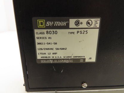 Square D 8030-PS25 Sy/Max Power Supply Module Series A1 120/240VAC 12A 175VA