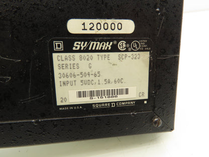 Square D 8020-SPC-323 Sy/Max Processor Module Model 300 Series G 5VDC 1.5A