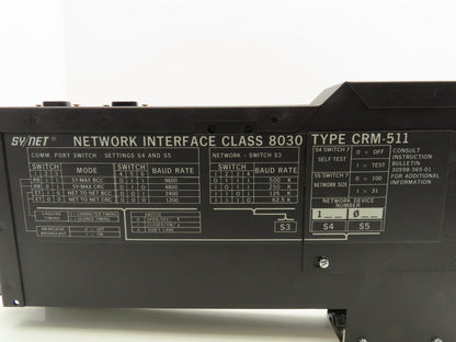 Square D 8030-CRM511 Sy/Max Network Interface Module Series A2 Rev 1.00 5VDC 1A