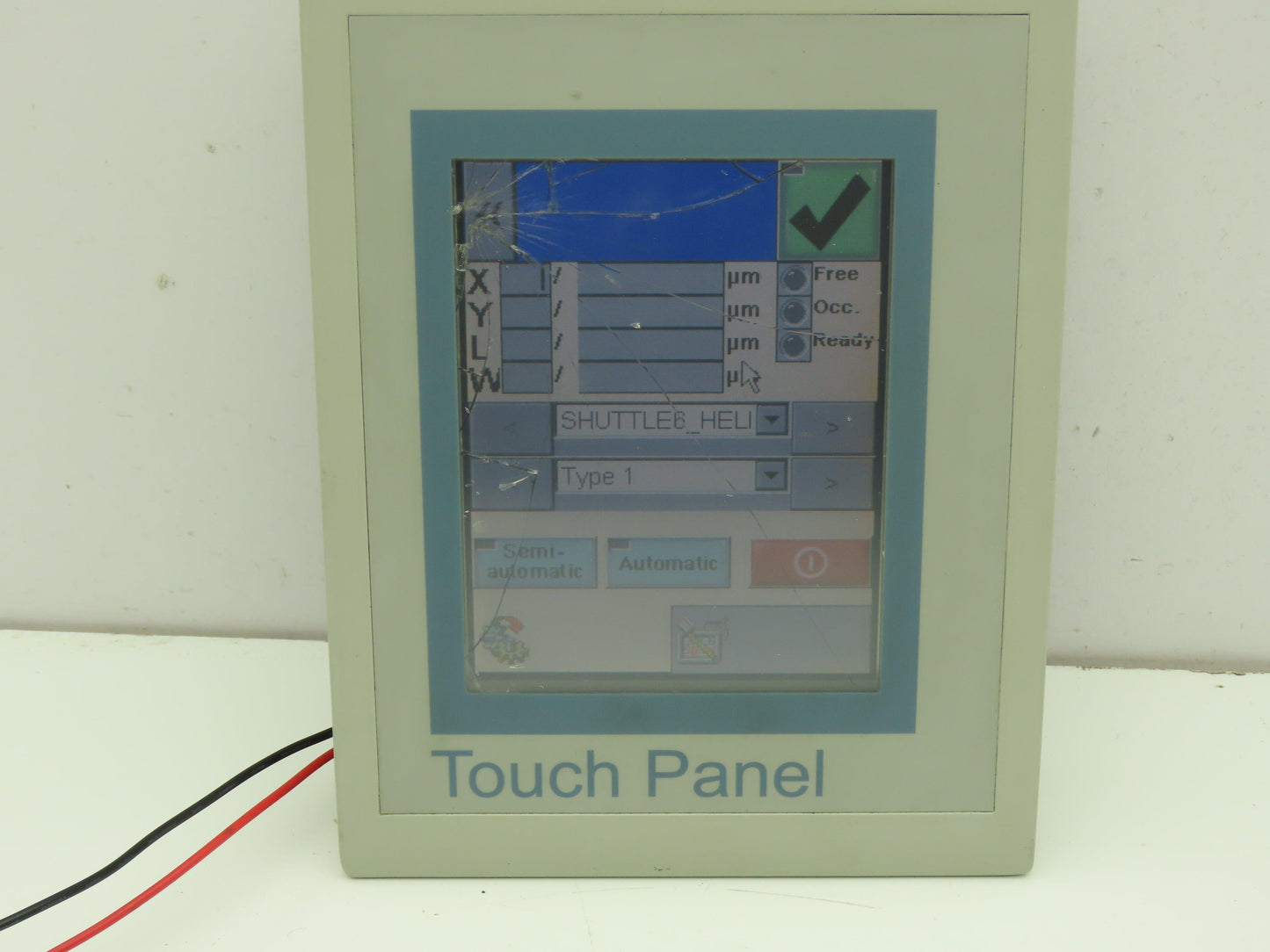 Vipa 62F-FEE0-CB Windows Embedded HMI Operator Control Panel Broken Glass
