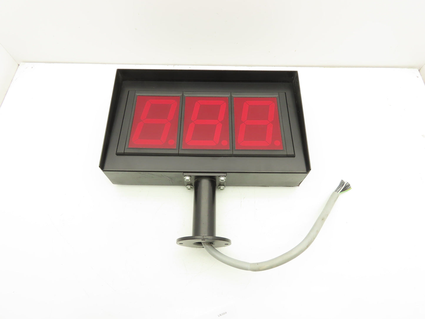 Contraves Intersys 3-Digit Counter Control Panel Meter 4" Red LED Display Screen