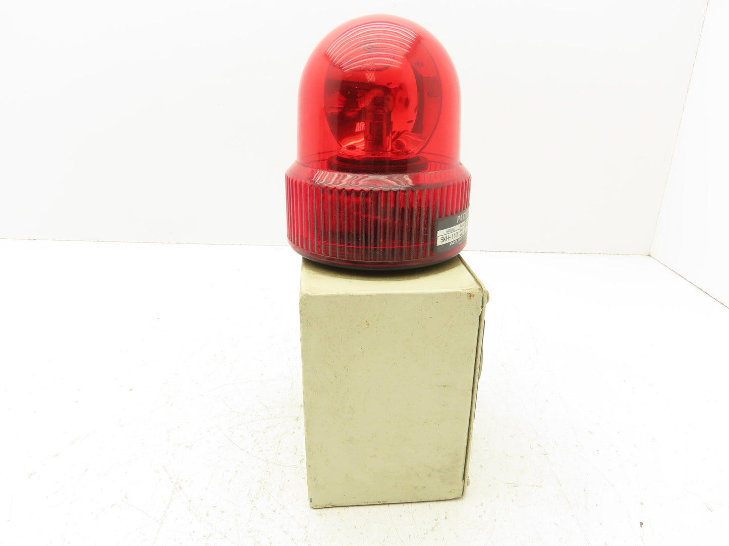 Patlite SKH-110 Revolving Warning Light Red 100VAC 12V 5W Bulb