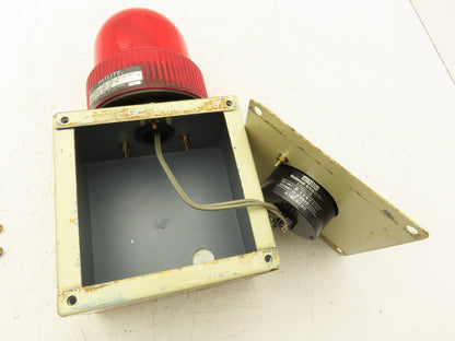 Patlite SKH-110 Revolving Warning Light Red 100VAC 12V 5W Bulb