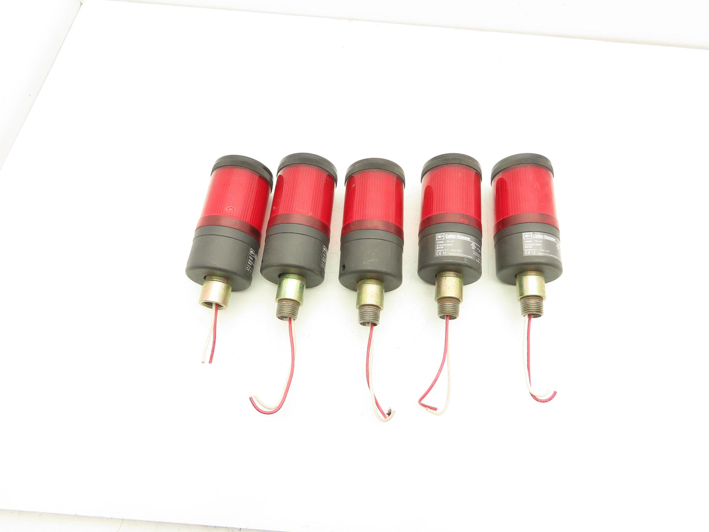 Cutler-Hammer E26BL Stack Light Base Red E26 Ser A2 Bulb Lot of 5