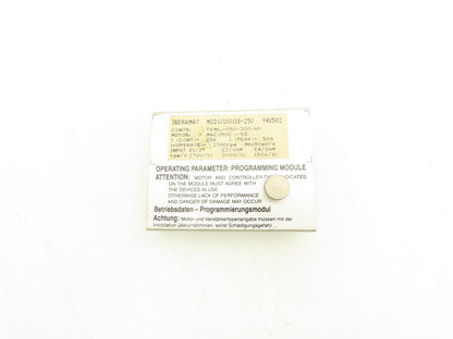 Indramat 	TDM1..-050-300-W1 Programming Module 50A 2700RPM