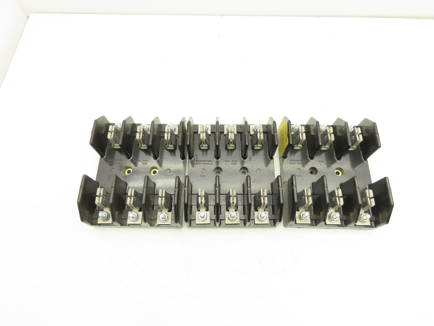 Bussmann J60100-3STR Fuse Holder Block 600V 100A 3 Pole Lot of 3
