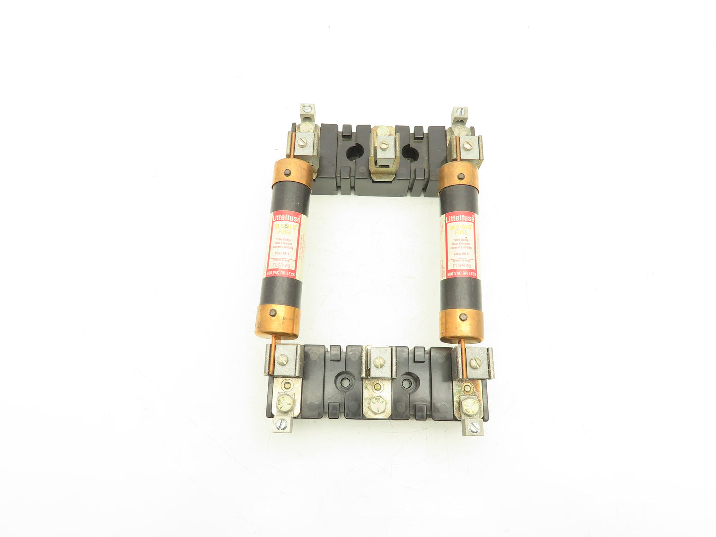 Allen Bradley X-410710 / X-400656 Fuse Block 3 Pole 100A 600V FLSR 80 Fuses