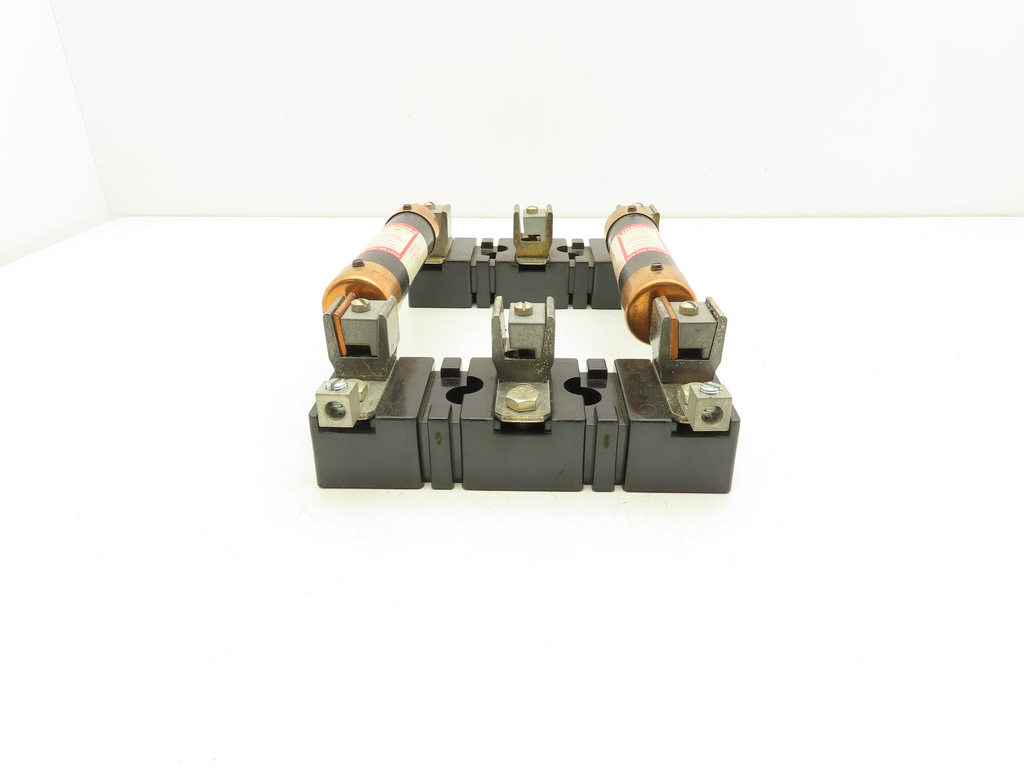 Allen Bradley X-410710 / X-400656 Fuse Block 3 Pole 100A 600V FLSR 80 Fuses