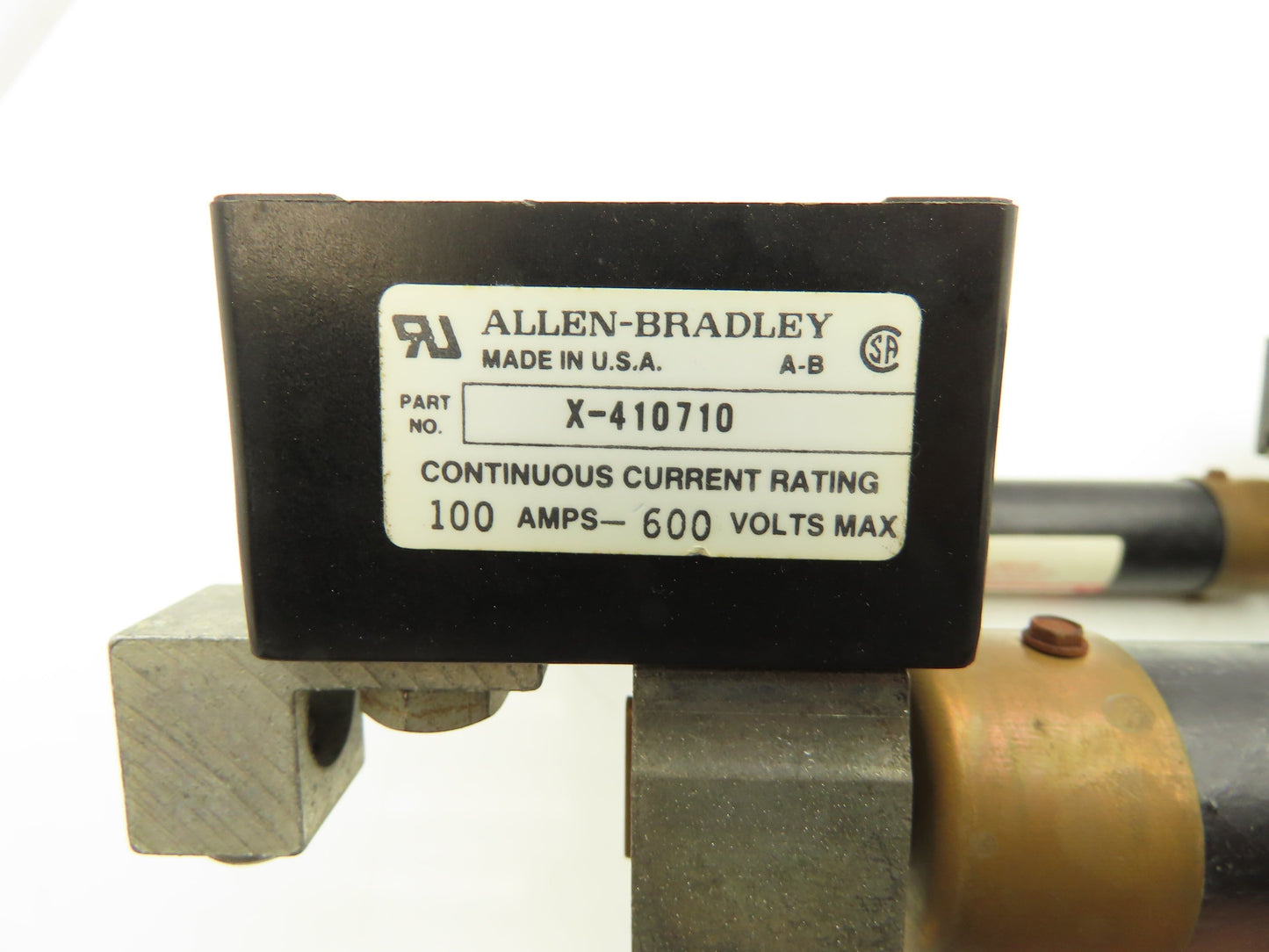 Allen Bradley X-410710 / 40023-418-01 Fuse Block 3 Pole 100A 600V FLSR 80 Fuses