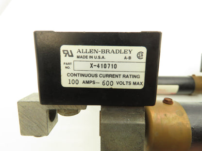 Allen Bradley X-410710 / 40023-418-01 Fuse Block 3 Pole 100A 600V FLSR 80 Fuses