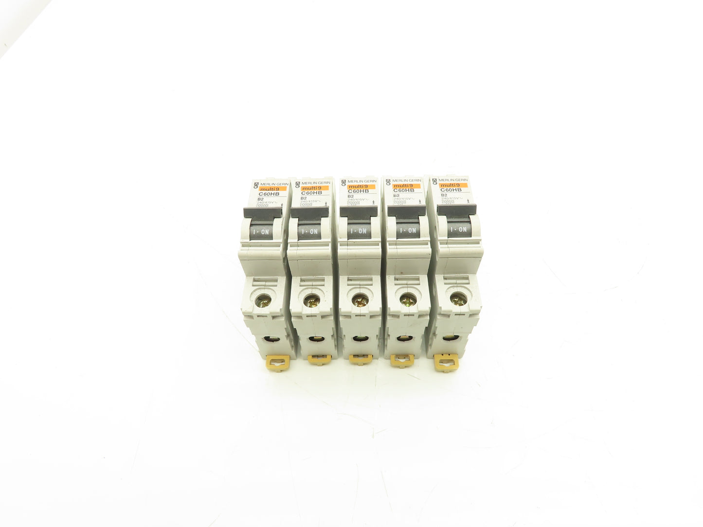 Merlin Gerin C60HB Circuit Breaker 1 Pole 240V Lot of 5