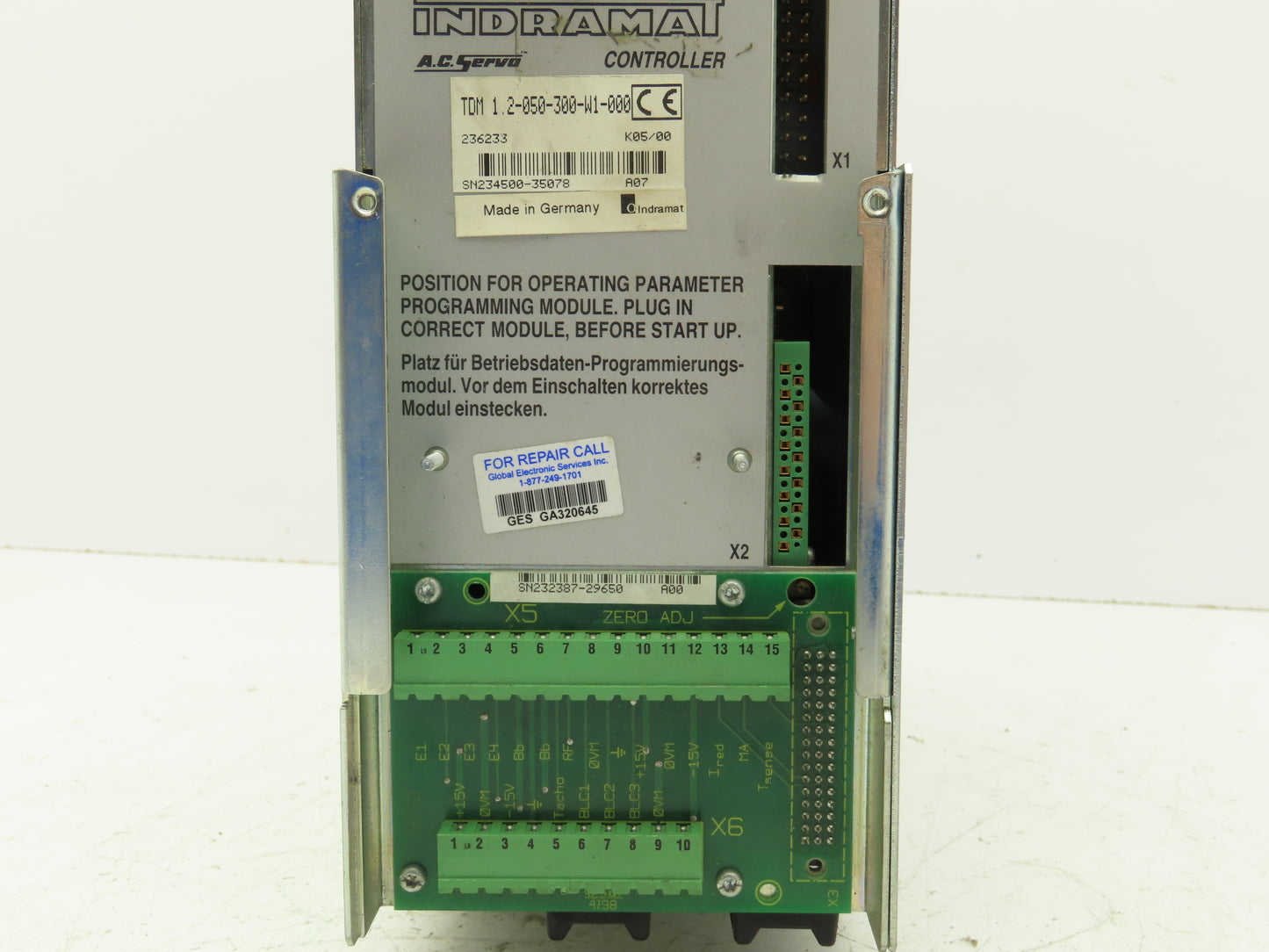 Indramat TDM 1.2-050-300-W1-0 AC Servo Drive Controller Unit