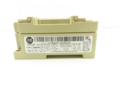 Allen Bradley 1761-L16BWB MicroLogix 1000 DC Input Relay Output Series E FRN 1.0