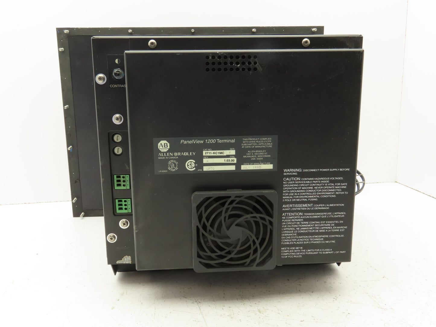 Allen Bradley 2711-KC1MC PanelView 1200 Operator Panel Keypad 12" Color Screen