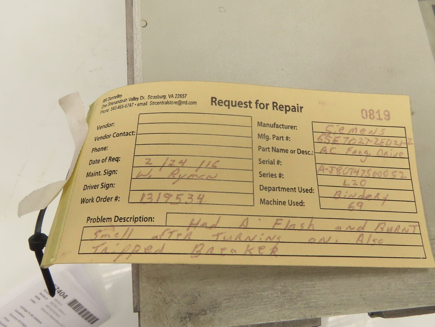 Siemens 6SE7027-2ED61-Z Simovert Masterdrive VC AC Converter Drive 480V 72A