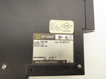 Square D RIM331 PLC SY/MAX Slot Card Input Module Lot of 4