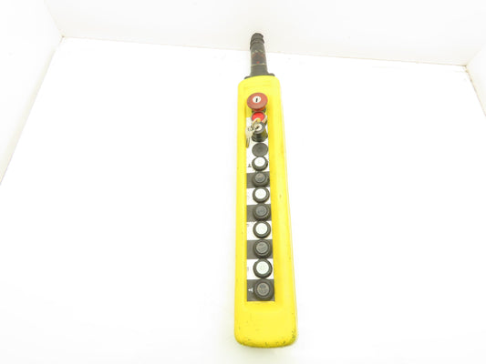 Telemecanique XAC-A12 Crane Hoist 12-Station Pushbutton Control Pendant 2-Speed