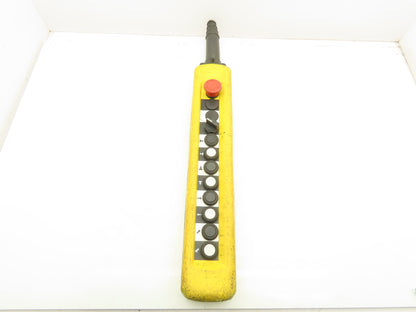Telemecanique XAC-A12 Crane Hoist 12-Station Pushbutton Control Pendant 2-Speed
