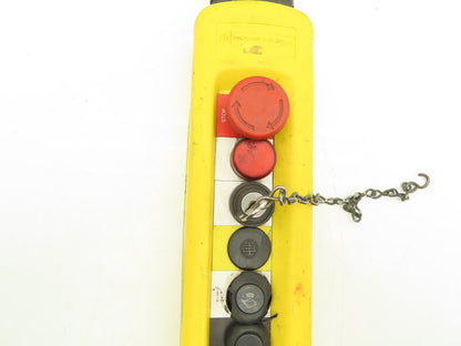 Telemecanique XAC-A12 Crane Hoist 12-Station Pushbutton Control Pendant 2-Speed